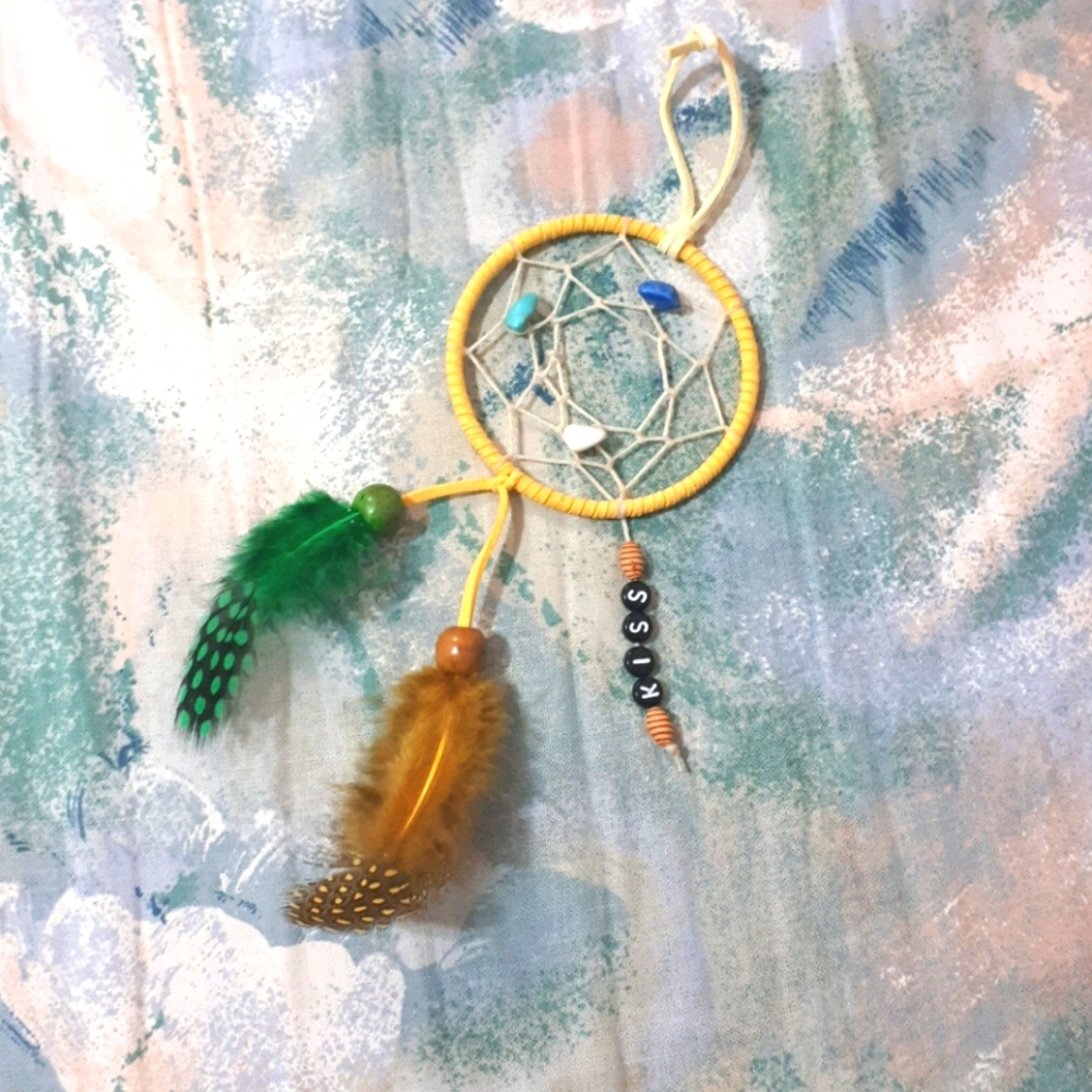 Yellow Dreamcatcher - Handmade